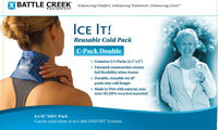 ICE IT! COLD PACK 4 1/4"X4 1/2"-2 PACKS