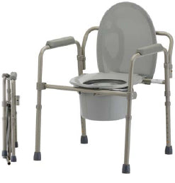 FOLDING COMMODE CHAIR