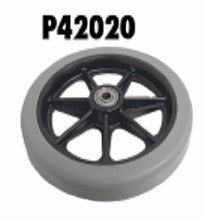 6" HARD RUBBER WHEEL